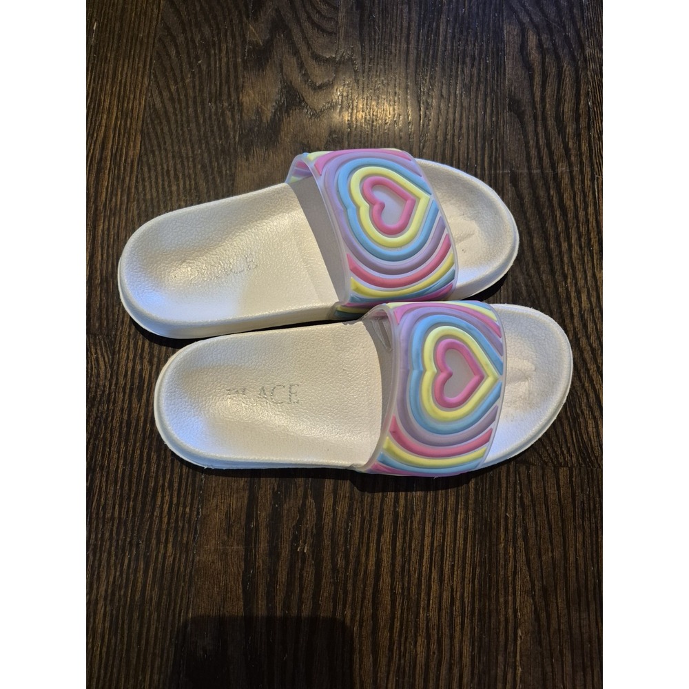 The‎ Children's Place Girls Slides Sandals Slippers Colourful Size 1 EUC